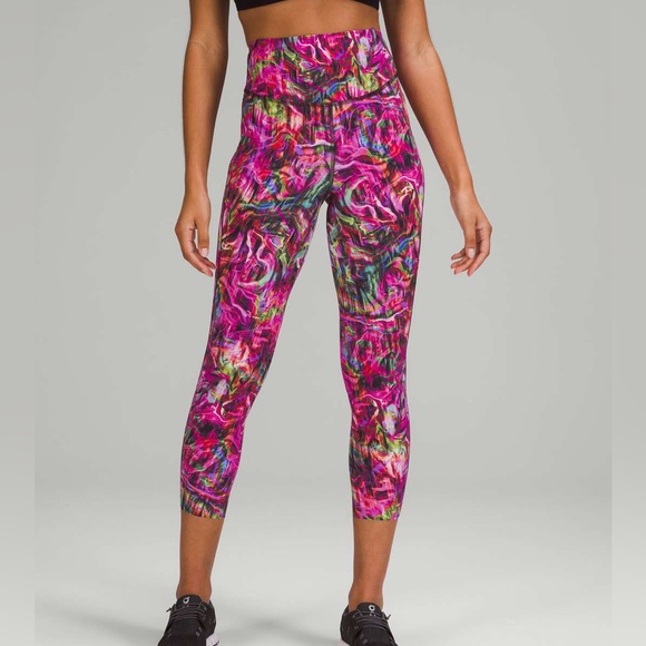 Lululemon Base Pace High-Rise Running Multicolor Tight 23” - Picture 1 of 14
